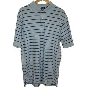 Jos. A. Bank Light Blue with Navy Stripe Polo Large